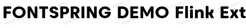 FONTSPRING DEMO Flink Extra Bold Re字体转换